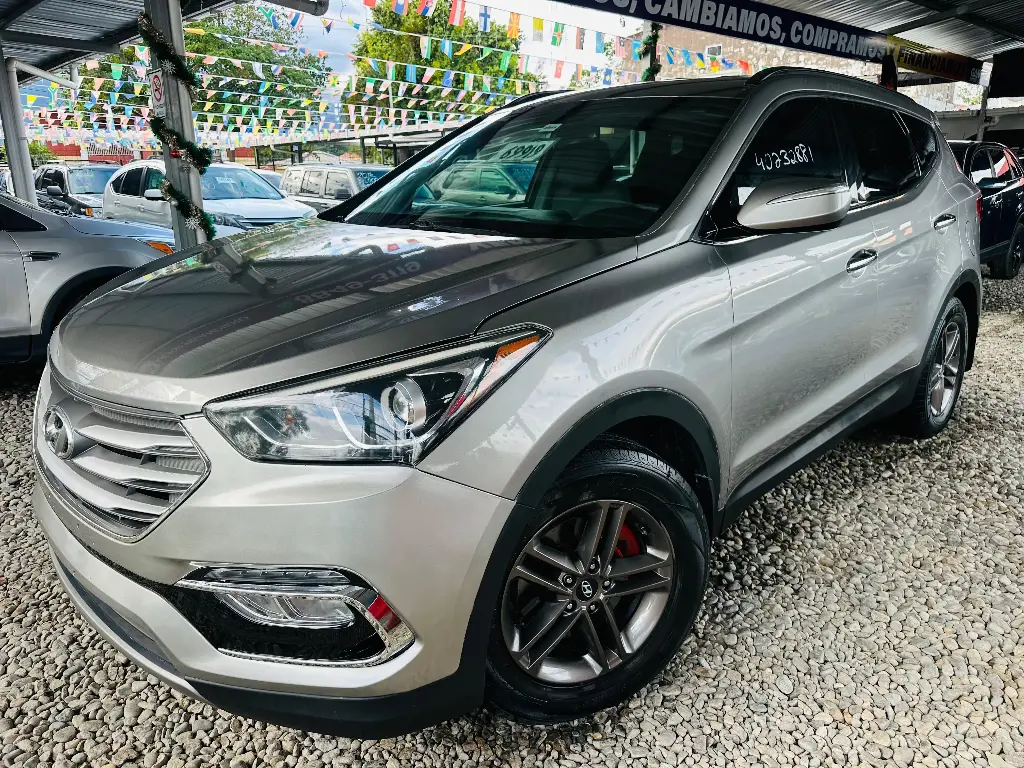 Hyundai Santa Fe Gris 2017 Automatico