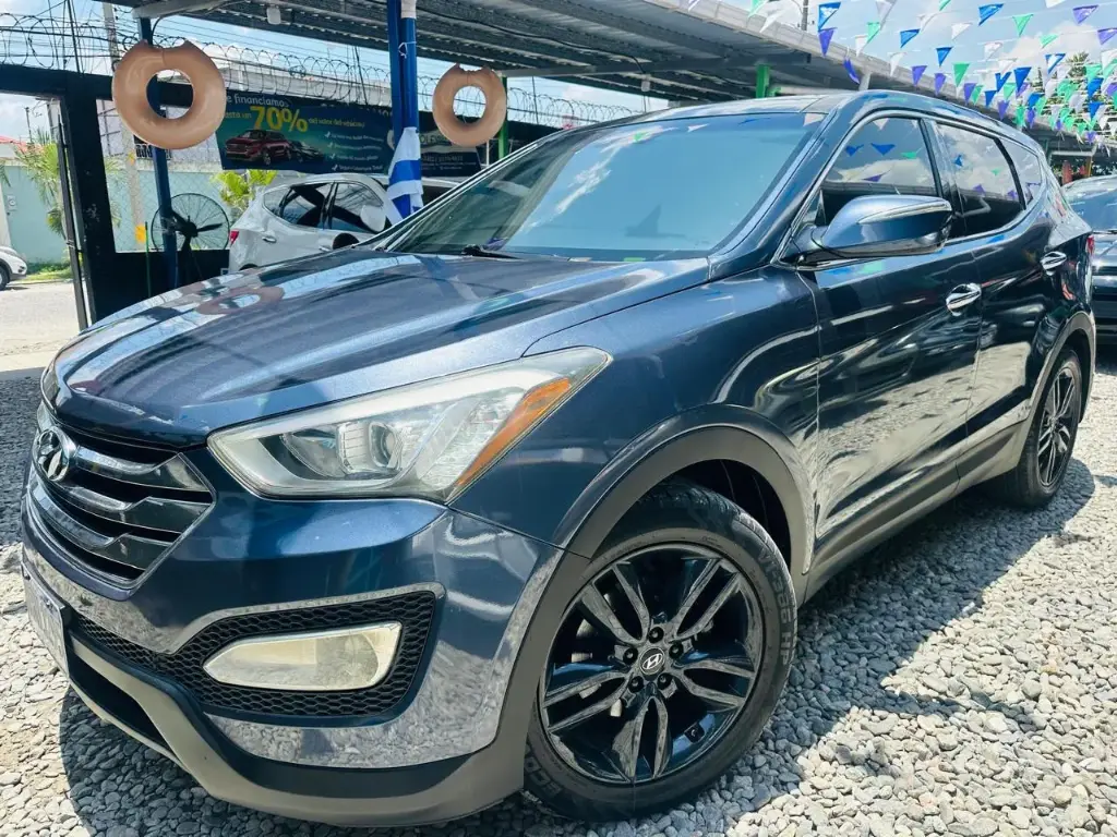 Hyundai Santa Fe Azul 2013 Automatico
