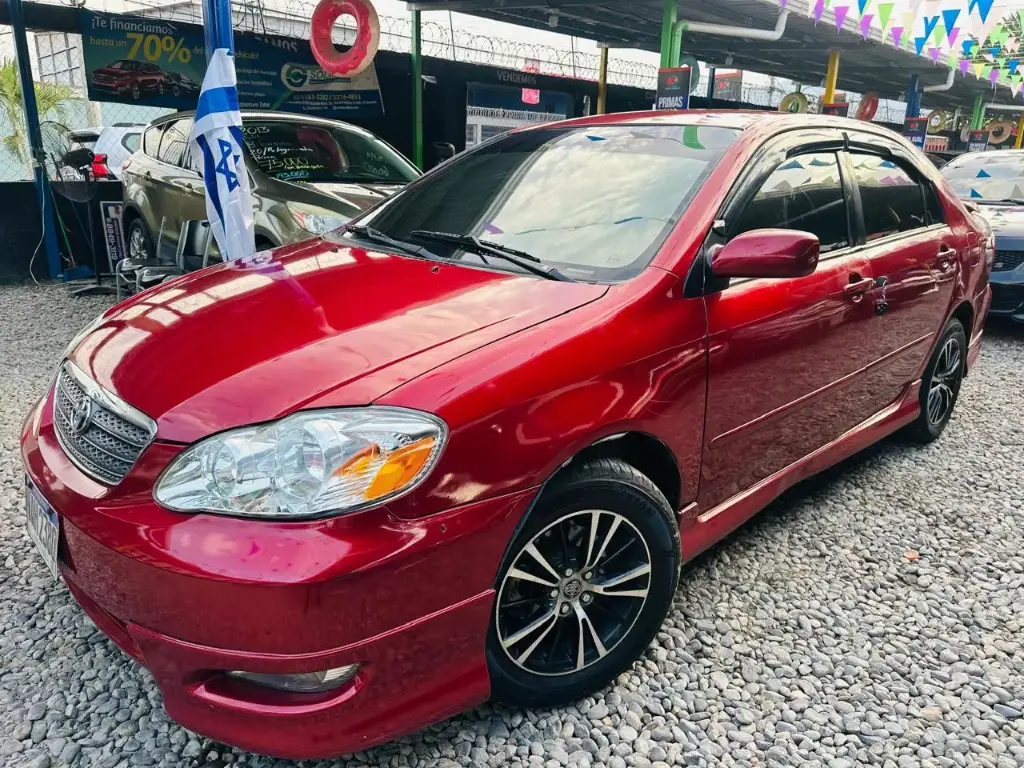 Toyota Corolla S Rojo 2008 Mecanico