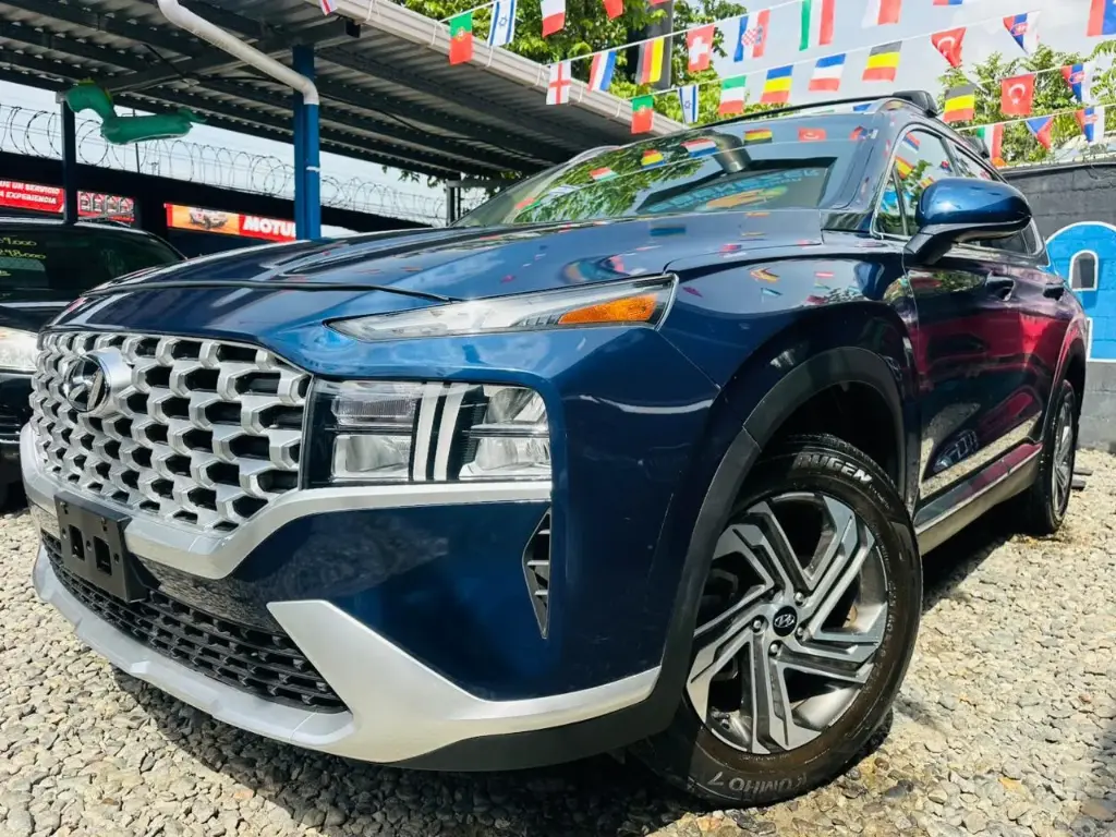 Hyundai Santa Fe Azul 2022 Automatico